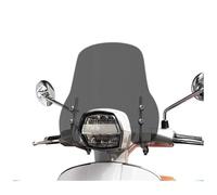 Parabrisas de Motocicleta para Lambretta G350 2023 Parabrisas Delantero Ensanchado Y Elevado Deflector De Viento para Lambretta G350 para Motocicleta Carenabris(Light Black-B)