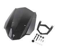 Parabrisas De Motocicleta para Yamaha MT-03, MT03, MT 03, FZ-03, FZ03, MT25 2016-2019, Deflector Viento Carreras con Soporte Carenado Deflector Parabrisas(Fumar)