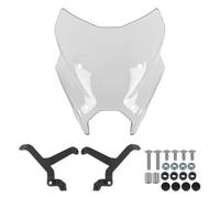 Parabrisas De Motocicleta para Yamaha MT-09 SP Y-AMT 2024-2026 | Deflectores de viento delanteros de doble burbuja, para parabrisas para Touring(Transparent)