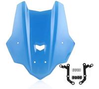 Parabrisas De Motocicleta para Yamaha MT 10 FZ-10 2016-2021 Deflectores Viento, Visera Protector, Extensión Pantalla, Alerón, Flujo Aire Extensión Deflectores(Azul)