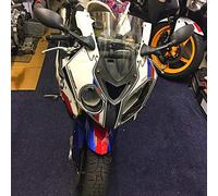 parabrisas de motocicleta Parabrisas Compatible con BMW S1000RR HP4 HP4 S 1000 RR 2009 2010 2011 2012 2013 2014 Pantalla Deflectores De Viento Parabrisas Blue Smoke Iridium ( Color : Transparent )