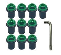 Parabrisas de Motocicleta Tornillos De Montaje para Parabrisas De Motocicleta, 5 Mm, M5 X 16, para CBR600, para CBR 600 F4i, para CBR1000RR, CB400, para VFR800 Carenabris(Green)