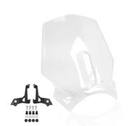 Parabrisas De Turismo Motocicleta Visera Protectora Carenado Deflector Pantalla Viento para CB650R 2024-2025(Gray)