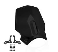 Parabrisas De Turismo Motocicleta Visera Protectora Carenado Deflector Pantalla Viento para CB650R 2024-2025(Negro)