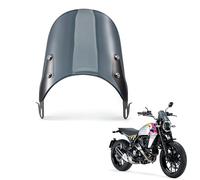 Parabrisas Deflector de Viento Universal para Moto 5 '' - 7 '' Faro delantero (Gris)