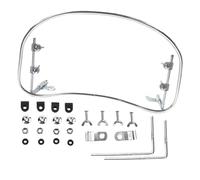 Parabrisas delantero de motocicleta con pedal estándar, pantalla deflectora, protectores de escudo resistentes | Parabrisas protector transparente para scooters eléctricos universales