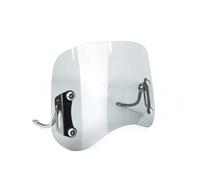 Parabrisas Delantero Moto Deflector De Parabrisas Universal para Motocicleta Ciclomotor Antiarañazos Transparente/Negro/Amarillo Deflector De Viento(Black)