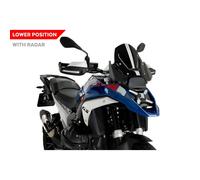 Parabrisas deportivo Puig con radar para BMW R1300 GS Trophy 23-26, negro.