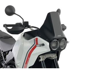 PARABRISAS ENDURO NEGRO BRILLANTE WRS PARA DUCATI DESERT X/RALLY/DISCOVERY 22-25