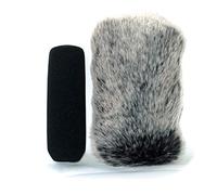 Parabrisas Furry MIC de 13 cm compatible con Sony ECM-XM1 CG1 NV1 PS1 HVR HD1000U HXR-MC2000E MC2500 XLR-A2M K1M K2M CG50BP Audio-Technica AT875R Micrófono de videocámara