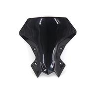 Parabrisas Modificado para Kawasaki para Z900 2020 2021 2023 2024. Nueva Pantalla Parabrisas para Motocicleta, Visera, Deflector Viento Doble Burbuja Parabrisas para Motocicleta(Black)
