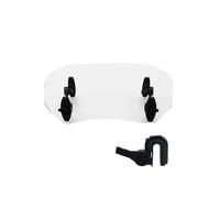 Parabrisas Moto Extensión De Alerón De Parabrisas Variable con Abrazadera Universal para Motocicleta para VOGE, para Valico Y para DS900X Carenabris(Small Transparent)