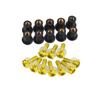 Parabrisas Moto para CRF1100L para CRF1000L para África para Twin 1100 1000 para Adventure Sport Parabrisas Tuercas Pernos Tornillos Motocicleta Carenabris(Yellow)