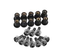 Parabrisas Moto para CRF1100L para CRF1000L para África para Twin 1100 1000 para Adventure Sport Parabrisas Tuercas Pernos Tornillos Motocicleta Carenabris(Negro)