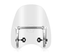 Parabrisas Moto para Hardware para Manillares De 7/8 "y 1" Parabrisas Universal Ahumado para Motocicleta(Grey)