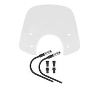 Parabrisas Moto para Piaggio para Vespa para GTS 250 300 LX125 LX150 LX50 Motocicleta Deflector De Aire Y Viento Protector Parabrisas Carenabris(Clear-Long)