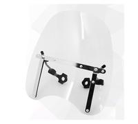 Parabrisas Moto para Touring para FLHT para FLHX para Softail para Dyna para Sportster XL para Motocicleta De 7/8" Parabrisas De Manillar De 1" Carenabris(Clear Windshield)