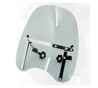 Parabrisas Moto para Touring para FLHT para FLHX para Softail para Dyna para Sportster XL para Motocicleta De 7/8" Parabrisas De Manillar De 1" Carenabris(Smoke Windshield)