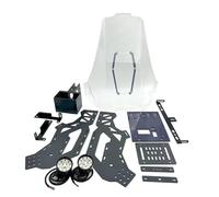 Parabrisas Moto para VOGE 300GY para 300RALLY 300 GY 300 para Rally Modificación De Motocicleta Rally Soporte De Cabeza Parabrisas Carenabris(B)