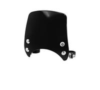 Parabrisas Moto Parabrisas Ajustable para Motocicleta para Sportster XL 1200 883 72 48 para Iron 2004 En Adelante, Horquilla De 39 Mm A 41 Mm Carenabris(Black Windscreen)
