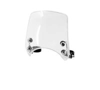 Parabrisas Moto Parabrisas Ajustable para Motocicleta para Sportster XL 1200 883 72 48 para Iron 2004 En Adelante, Horquilla De 39 Mm A 41 Mm Carenabris(Clear Windscreen)