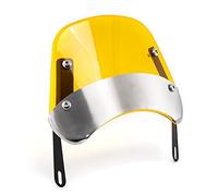 Parabrisas Moto Universal Parabrisas Deflector de Viento para 5'' - 7'' Faro Motocicleta (Amarillo)