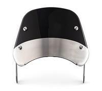 Parabrisas Moto Universal Parabrisas Deflector de Viento para 5'' - 7'' Faro Motocicleta (Negro)