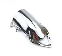 Parabrisas Motocicleta Compatible Con Para S1000RR Para S1000 RR S 1000 2009 2010 2011 2012 2013 2014 Parabrisas Motocicleta Ahumado Parabrisas Doble Burbuja(Chrome)