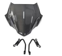 Parabrisas Motocicleta PARA CB400F PARA CB500F 2016 2017 2018 2019 2020 2021 2022 2023 Parabrisas De Calle Delantero Motocicleta Pantalla Deflectora Viento Deflector Cupula Moto(Dark gray)
