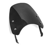 Parabrisas Motocicleta para Ducati para Scrambler 2015-2019 2020 Deflector Viento Parabrisas Delantero Motocicleta Protector Pantalla Soporte Carenabris(Carbon Fiber Look)