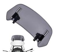 Parabrisas Motocicleta para Harley Davidson Sotail Standard, Ajustable Extensión Parabrisas Clip-On Deflector Viento Spoiler Accesorios,Grey-360mm × 140mm
