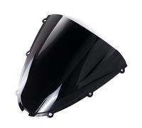 Parabrisas Motocicleta para Kawasaki para ZX6R para ZX-6R 636 para ZX-10R para ZX10R para ZX6R para ZX636 05-08 Parabrisas Motocicleta Doble Burbuja Parabrisas(Negro)