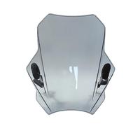 Parabrisas motocicleta para Royal, Enfield y Hunter 350, Protector de Parabrisas y Pantalla Ahumada Universal para Motocicletas (Light Grey)