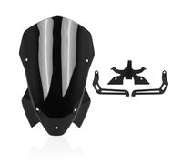 Parabrisas Motocicleta Para S1000R 2021 2022 2023 2024 Parabrisas De Motocicleta Touring Parabrisas Alto Deflector De Viento Cupula Parabrisa(Black)