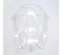Parabrisas Motocicleta para YZF para R125 para R15 V3.0 2017 2018 2019 Doble Burbuja Accesorios De Motocicleta Visera Parasol Deflector De Viento Visera Parabrisas Deflector Moto(Clear)
