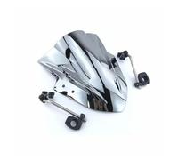 Parabrisas Motocicleta Parabrisas De Motocicleta Para Z1000 Z800 Z250 Z300 Z750 Z750R ER4N ER6N ER6F 2004-2015(Cromo)