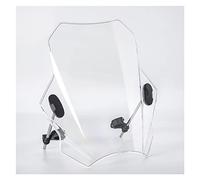 parabrisas Para Can-Am Para Ryker 600 Para Ryker 900 Para Rally Para Edición 900cc 600cc Motocicleta Parabrisas Ajustable Universal deflector viento (Color : Transparent)