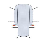 Parabrisas para Hielo Y Nieve - Escudo Anticongelante Plegable 23,3 X 51,5 Cm, Parasol UV | Cubierta Completa Del Coche Para Invierno, Al Aire Libre, Camión, Van, Viajes, Estacionamiento