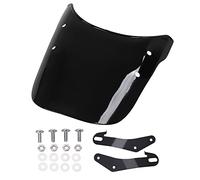 Parabrisas para motocicleta con soporte de montaje, repuesto para VX 800, SV 650, GS 500E, GSF 600N, 1200N; deflector de viento para faros delanteros PC de 5 pulgadas y 7 (Negra)