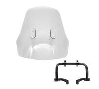 Parabrisas para Motocicleta Parabrisas De Motocicleta, Deflector De Viento De Gira con Barra De Montaje para Hunter Cub Trail125 CT125 JA55/65 2021-2024(Clear)