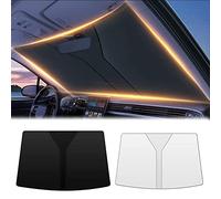 Parabrisas para Parasol de Coche para Audi Q3 Sportback 2019 2020 2021 2022 2023, Plegable Resistir a Los Rayos UV Protector de Polvo Parasol Protector,2 Silver