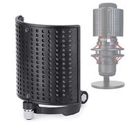 Parabrisas para QuadCast Micrófono- Micrófono Filtro pop Máscara Protectora de Micrófono Pantalla de Espuma Metálica de tres Capas Compatible con Mic HyperX QuadCast S por YOUSHARES