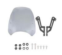 Parabrisas para Triumph para Speed para Street Twin 1200 2019-2024 Visera Deflectora Flujo Aire Parabrisas Motocicleta Soportes Carenabris(Light Smoke)