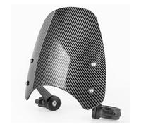 Parabrisas Parabrisas Motocicleta Deflector Viento Pantalla Protectora para Triumph para Bonneville para Bobber 2017-2024 Carenabris(Aspecto de Fibra de Carbono.)