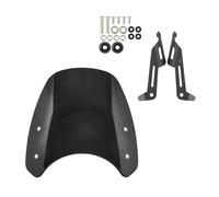 Parabrisas Parabrisas Motocicleta Pantalla Protectora Deflector Viento para Triumph Bonneville Scrambler 1200 XC XE BE 2019-2023 Carenabris(Aspecto de Fibra de Carbono.)
