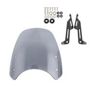 Parabrisas Parabrisas Motocicleta Pantalla Protectora Deflector Viento para Triumph Bonneville Scrambler 1200 XC XE BE 2019-2023 Carenabris(Light Smoke)