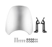 Parabrisas Parabrisas Motocicleta Visera Deflector Pantalla Viento Flyscreen para Triumph para Street para Twin 900 2019-2022 Carenabris(Plata)