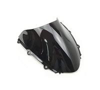 Parabrisas Parabrisas para CBR 1000RR para CBR1000RR 2004 2005 2006 2007 para CBR 1000 para RR 04 05 06 07 Piezas Doble Burbuja para Motocicleta Deflector Viento (Color : Negro)