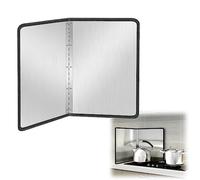 Parabrisas plegable de acero inoxidable para estufa, protector contra salpicaduras, protector contra salpicaduras de aceite de cocina, pantalla contra salpicaduras de grasa para cocinar, protecto