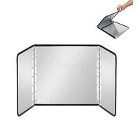 Parabrisas plegable de acero inoxidable para estufa, protector contra salpicaduras, protector contra salpicaduras de aceite de cocina, pantalla contra salpicaduras de grasa para cocinar, protecto